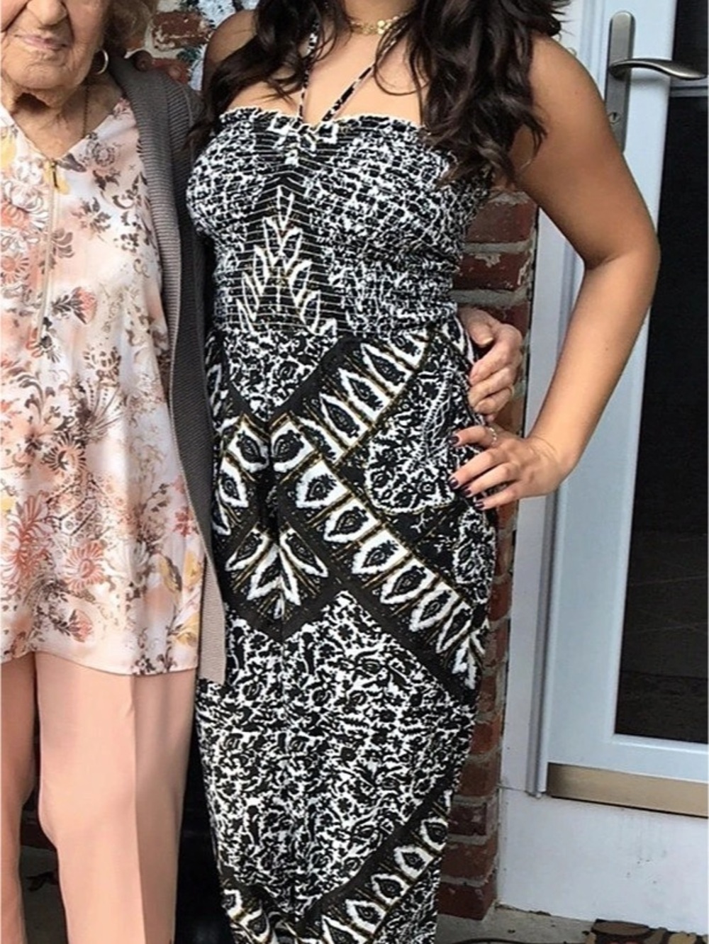 Free People Abstract Print Jumpsuit Size Small